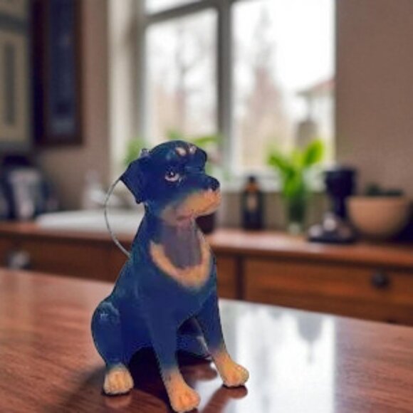 Vintage Rottweiler Dog Figurine Ornament - Picture 1 of 6
